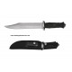 Survival Hunting Combat Tackical Fishing Camping Bowie Knife Rubber Grip Handel Wet Rock 440 SS